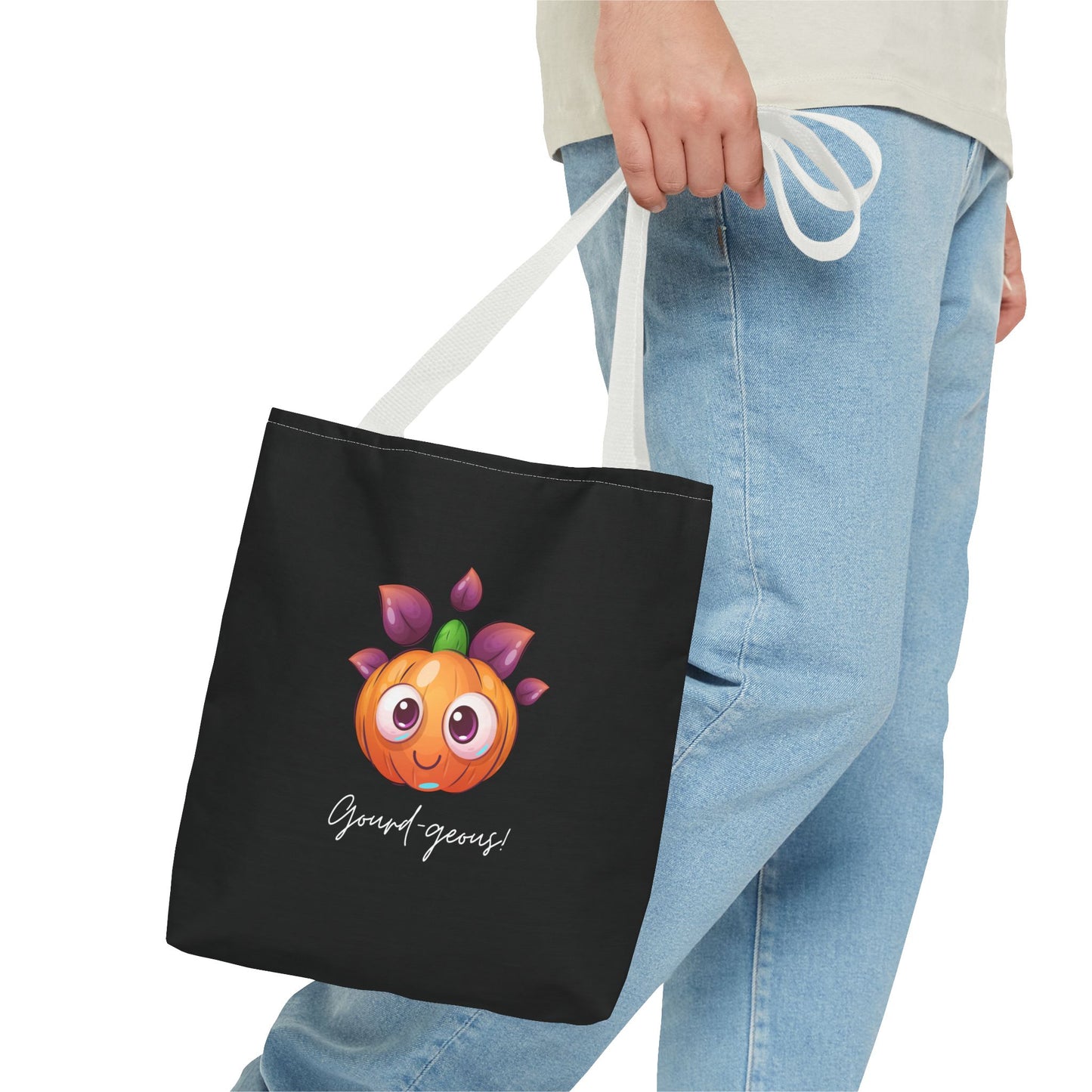 Cute Halloween Pumpkin Tote Spooky Season Tote Trick or Treating Candy Fall Themed Reusable Lunch Tote