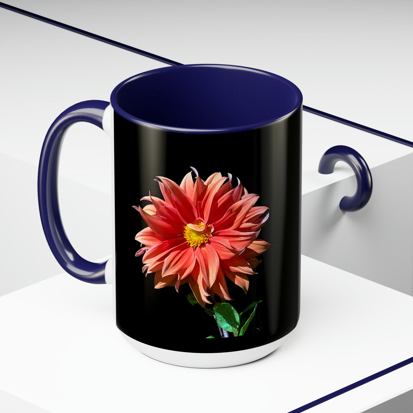 15oz Dahlia Flower Coffee Mug