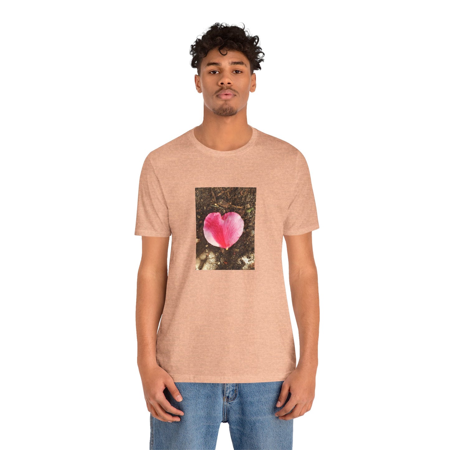 Unisex Jersey Short Sleeve Double Delight Rose Petal T-Shirt