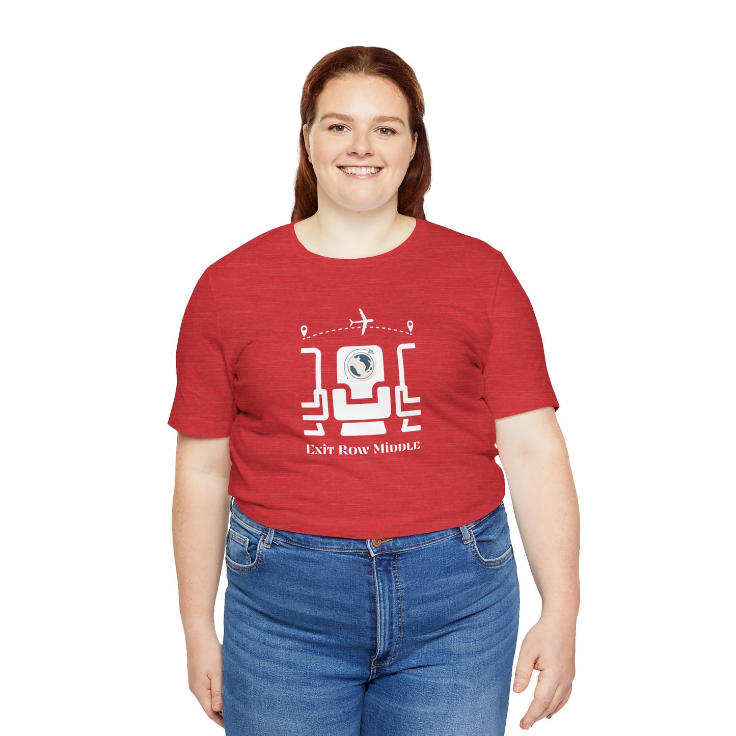 Unisex Jersey Short Sleeve Exit Row Middle Travel T-Shirt
