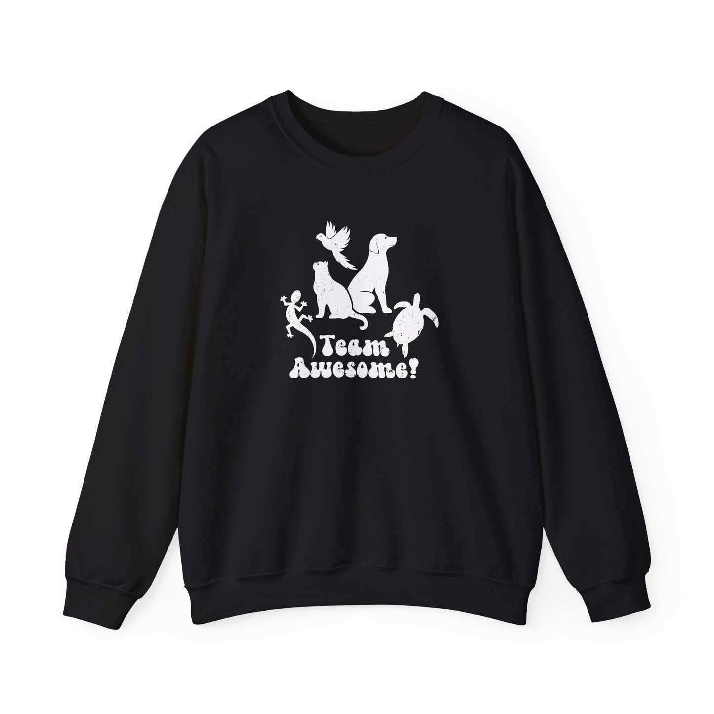 Unisex Animal Lover Lizard Cat Bird Dog Turtle Team Awesome Sweatshirt