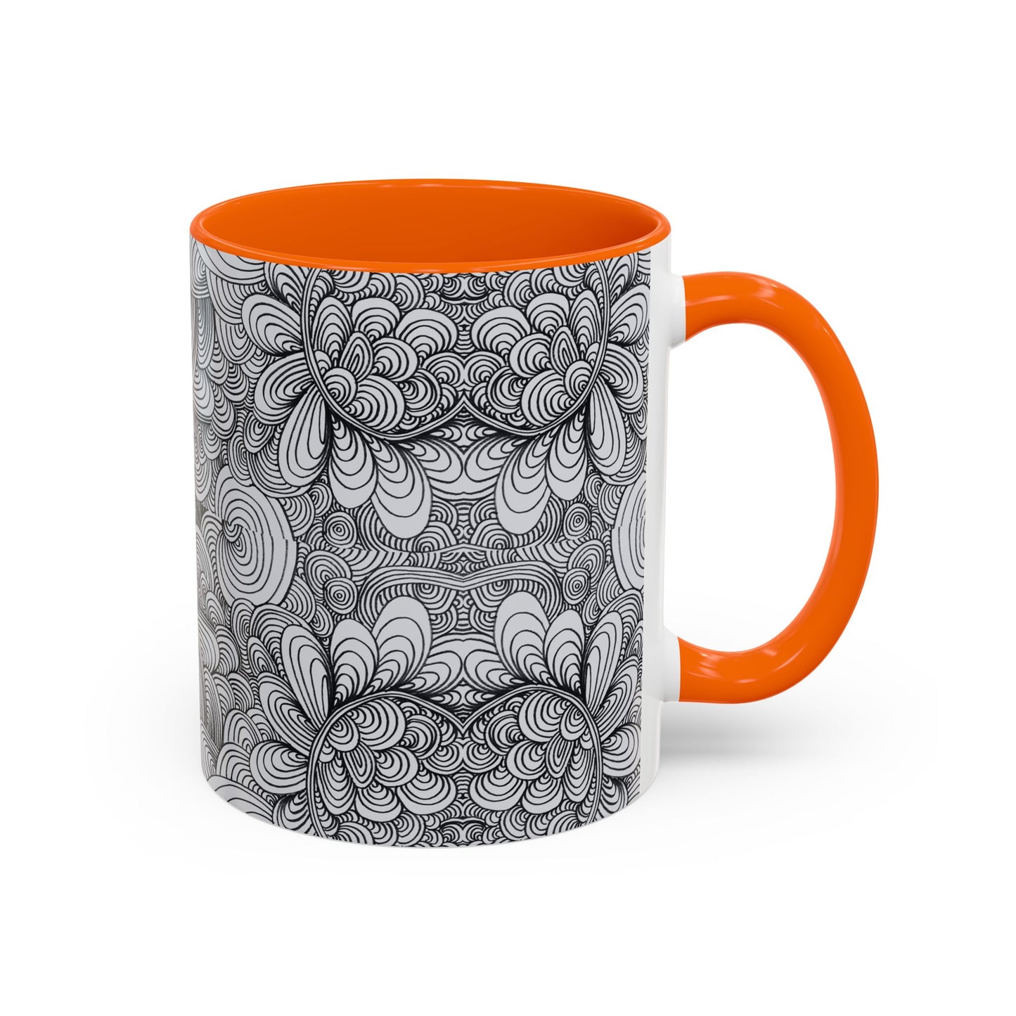 11oz/15oz Original Line Art Coffee Mug - Apricots Noir Mirage