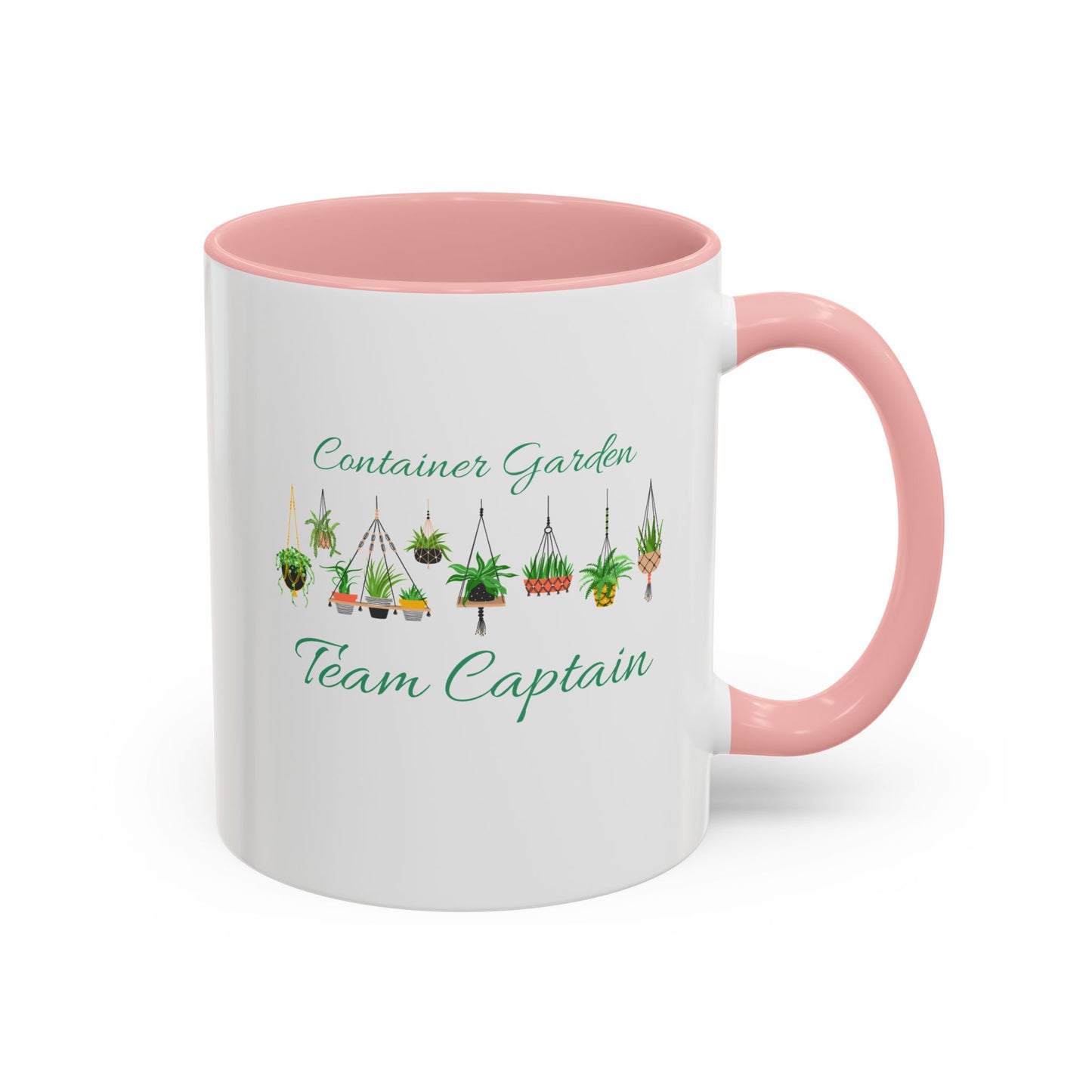 11oz Garden Themed Container Garden Team Captain Plant Parent Two Tone Coffee Mug