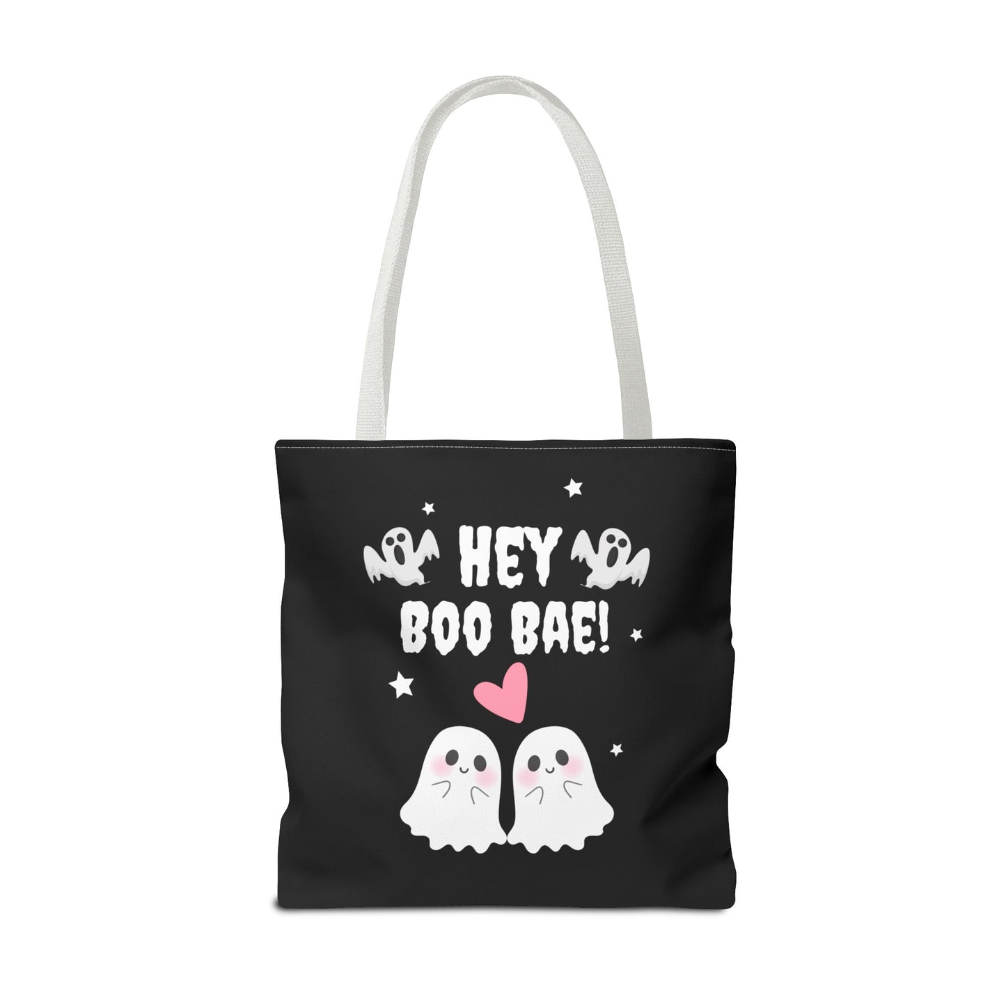 Cute Ghost Couple Boo Bae Halloween Fall Spooky Season Trick or Treating Candy Bag Reusable Halloween Lunch Bag