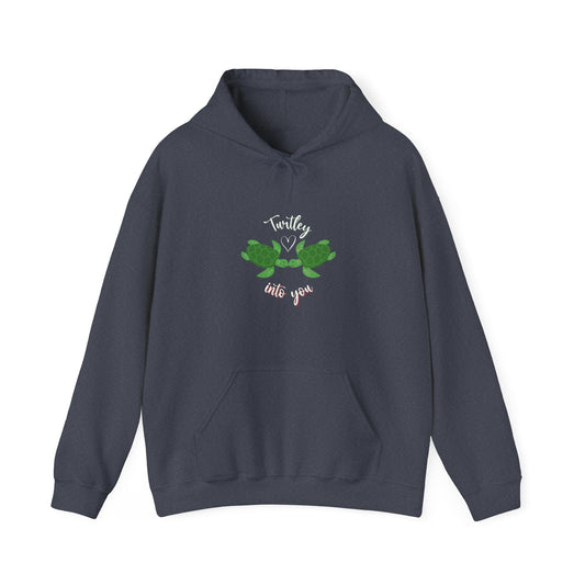 Unisex Cute Turtle Lover Turtley Into You Hooded Sweatshirt