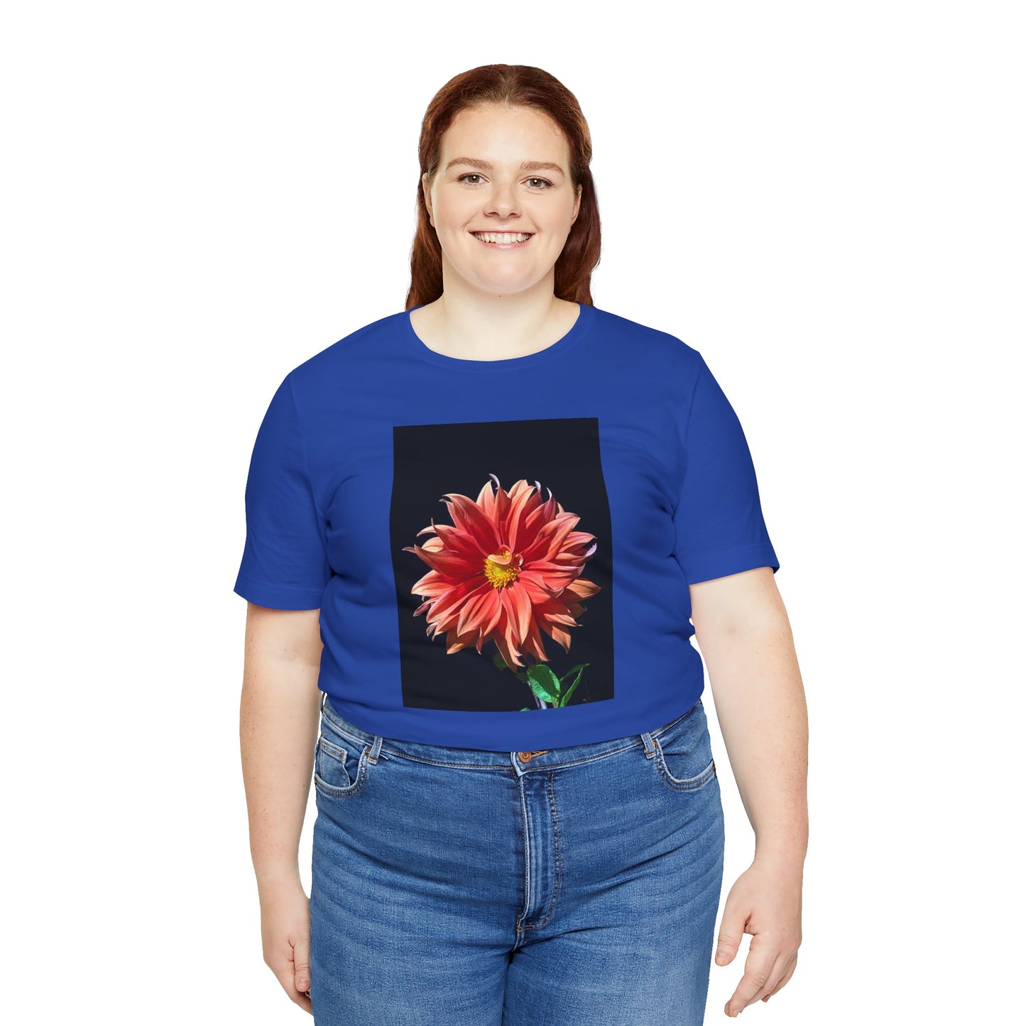 Unisex Jersey Short Sleeve Dahlia Flower T-Shirt