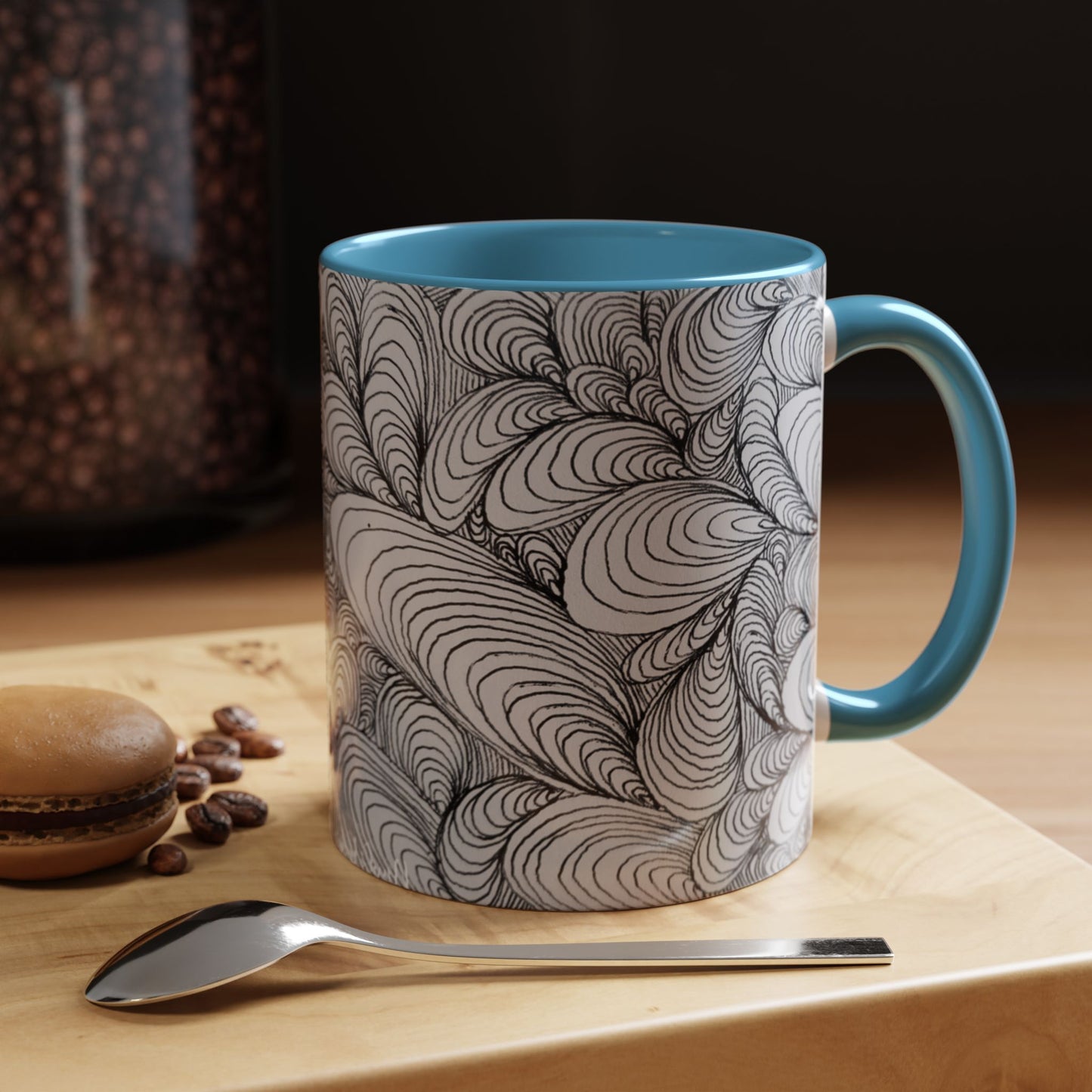 11oz/15oz Original Rough Line Art Coffee Mug