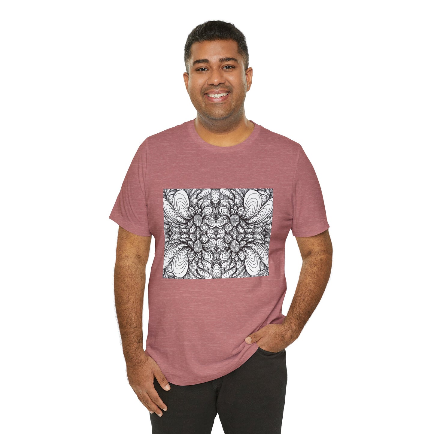 Unisex Original Line Art T-Shirt -Blooms