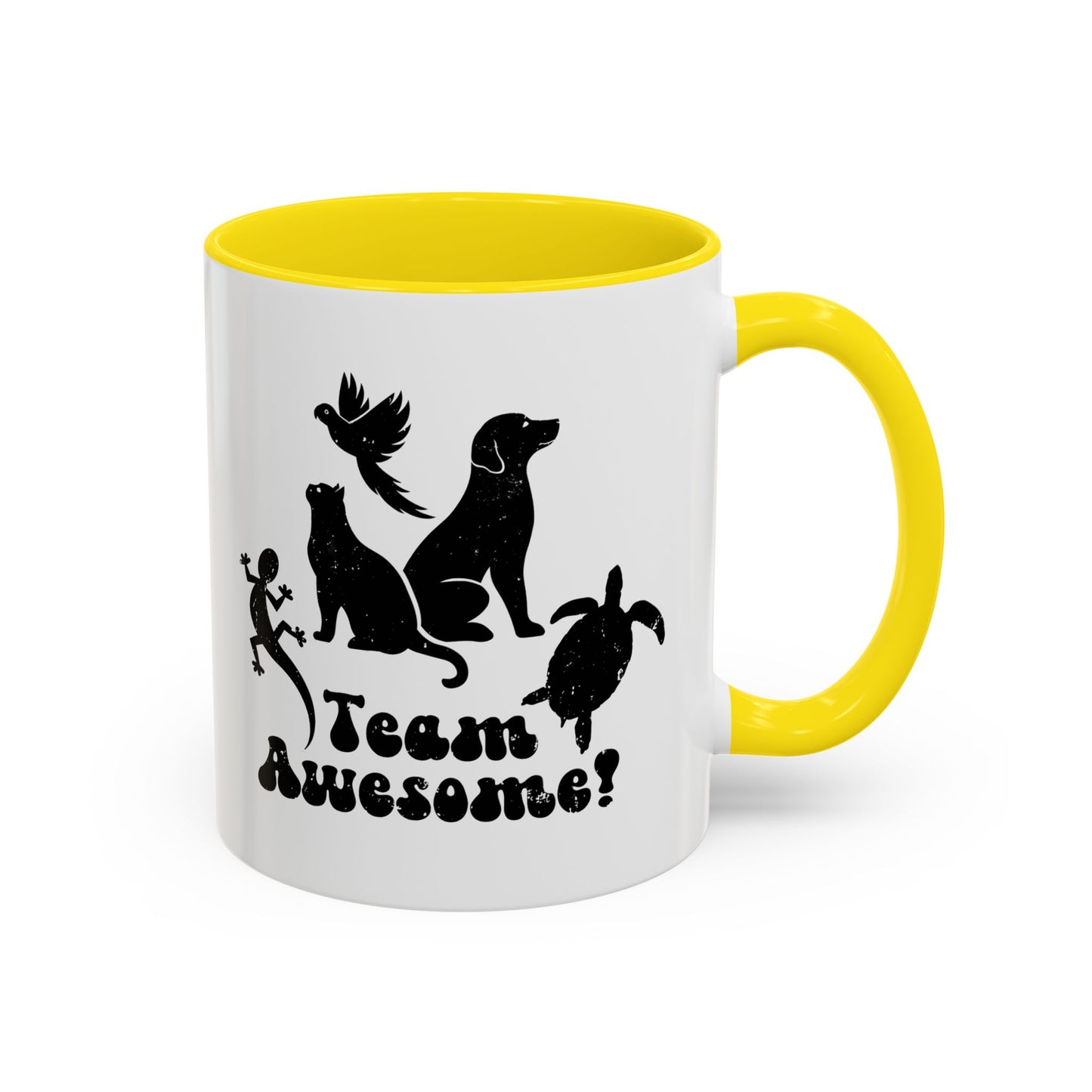 11oz/15oz Animal Lover Lizard Cat Bird Dog Turtle Team Awesome Coffee Mug