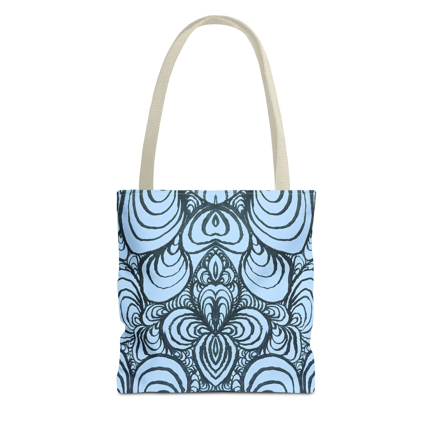 Unisex Original Line Art - All Over Print Tote Bag - Puzzle Panels 1 Color Pop Polar