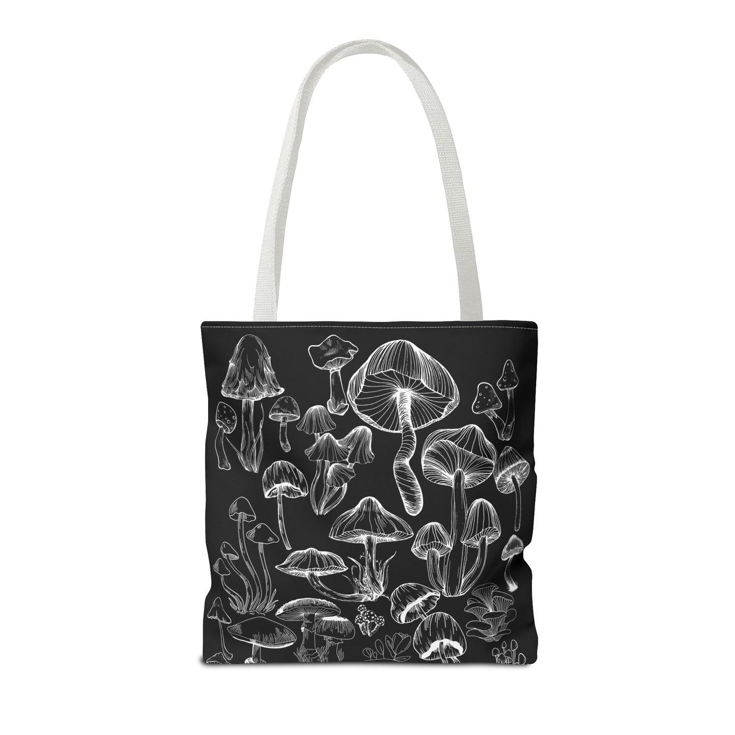 Unisex Mushroom Lover Fungi Print Toadstool Mycology Tote Bag