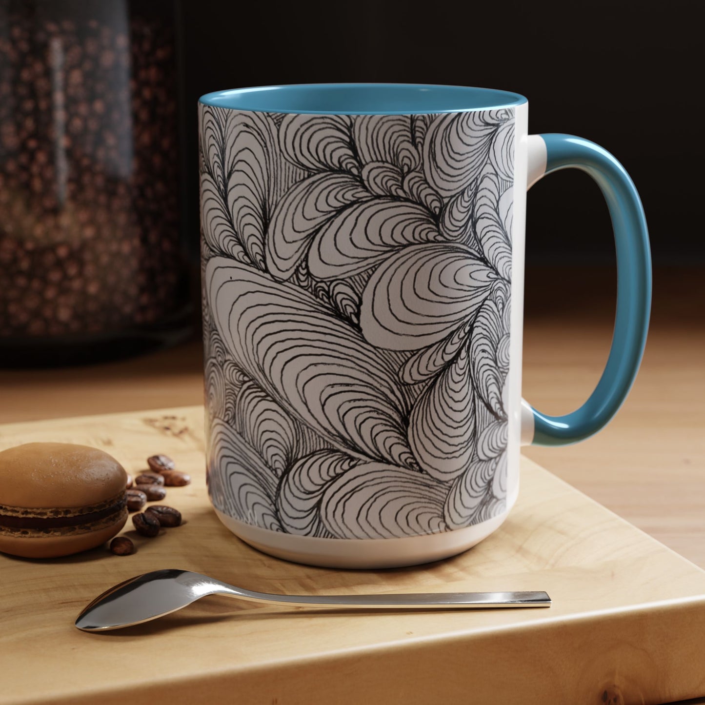 11oz/15oz Original Rough Line Art Coffee Mug