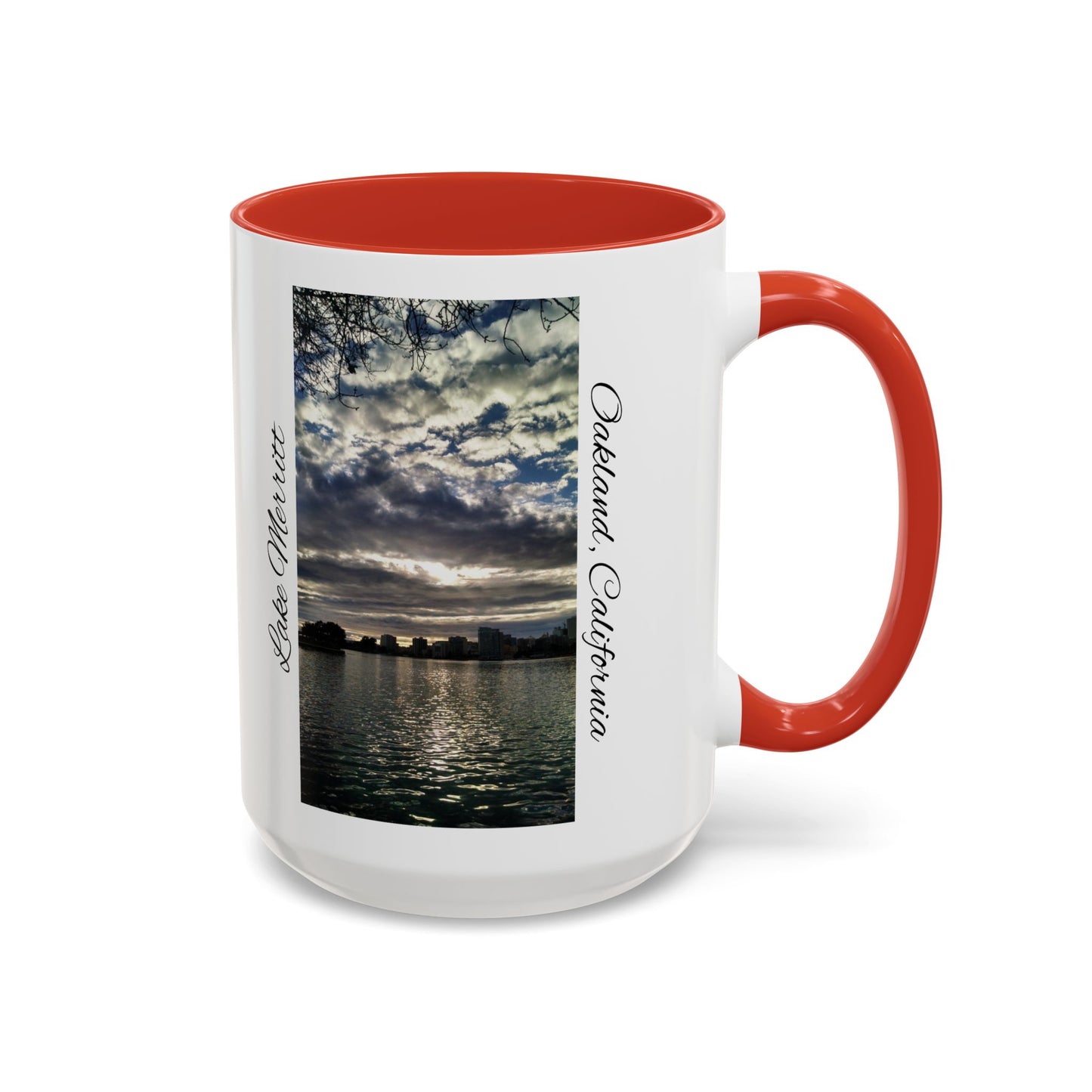 11oz/15oz Two Tone Lake Merritt, Oakland California San Francisco Bay Area Keepsake Coffee Mug