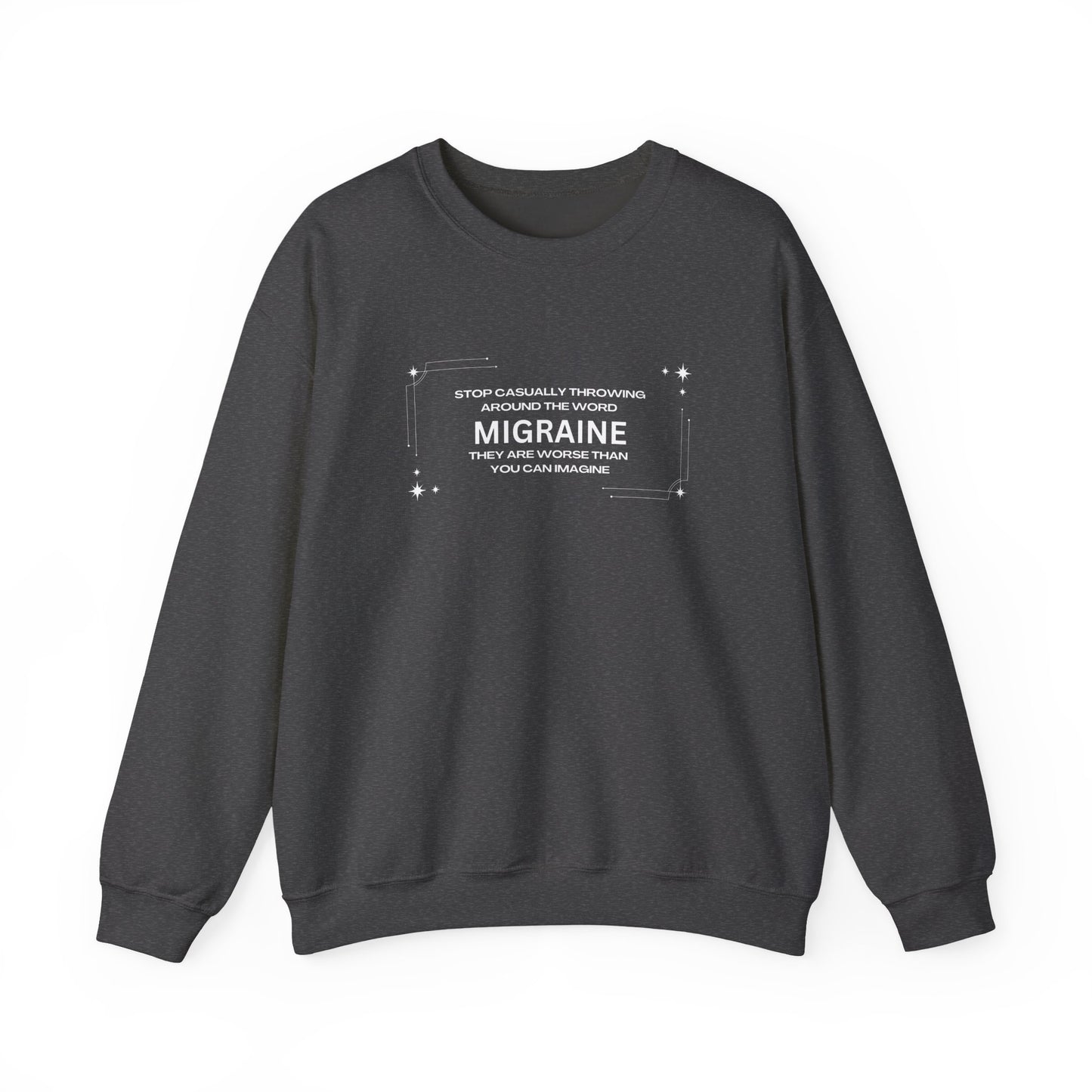 Unisex Migraine Day Invisible Illness Warrior Sweatshirt