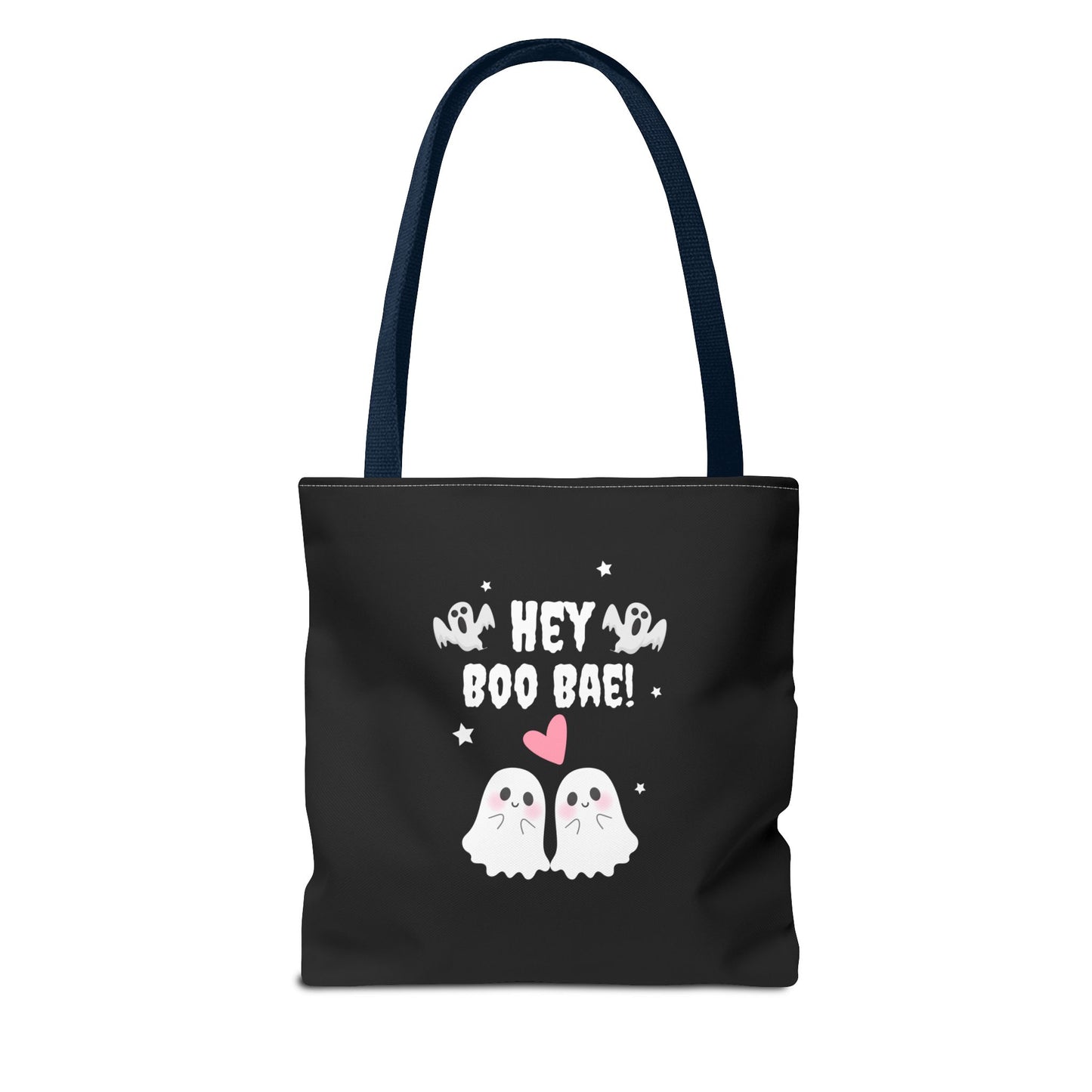 Cute Ghost Couple Boo Bae Halloween Fall Spooky Season Trick or Treating Candy Bag Reusable Halloween Lunch Bag