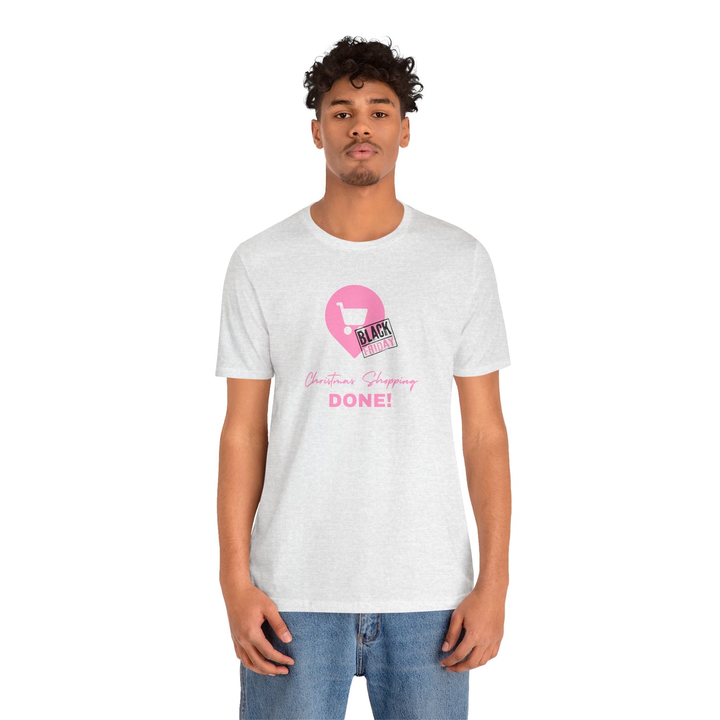 Unisex Jersey Short Sleeve Black Friday Christmas Shopping T-Shirt