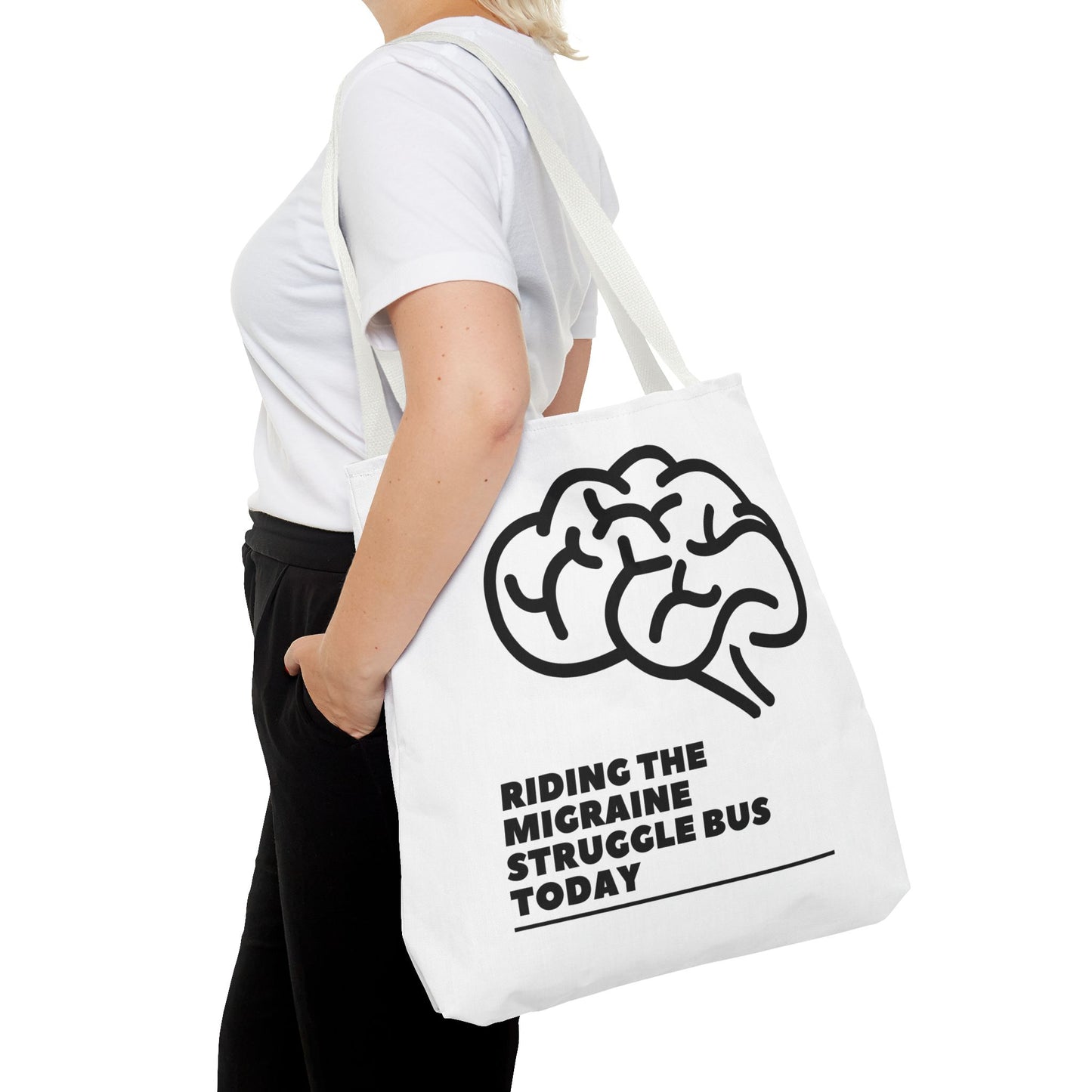 Unisex Migraine Day Invisible Illness Warrior Tote Bag