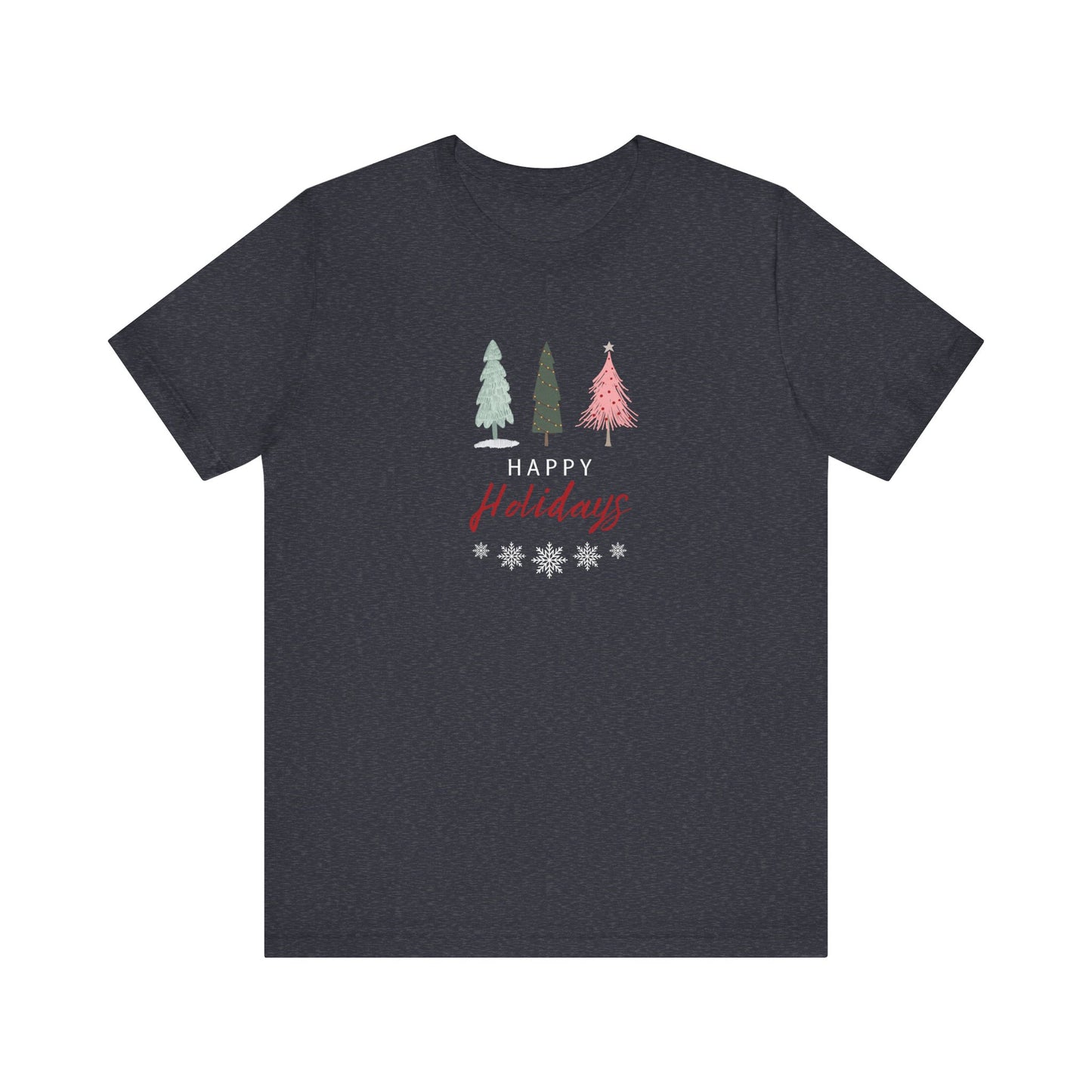 Unisex Jersey Short Sleeve Happy Holidays Seasons Greetings Fall T-Shirt