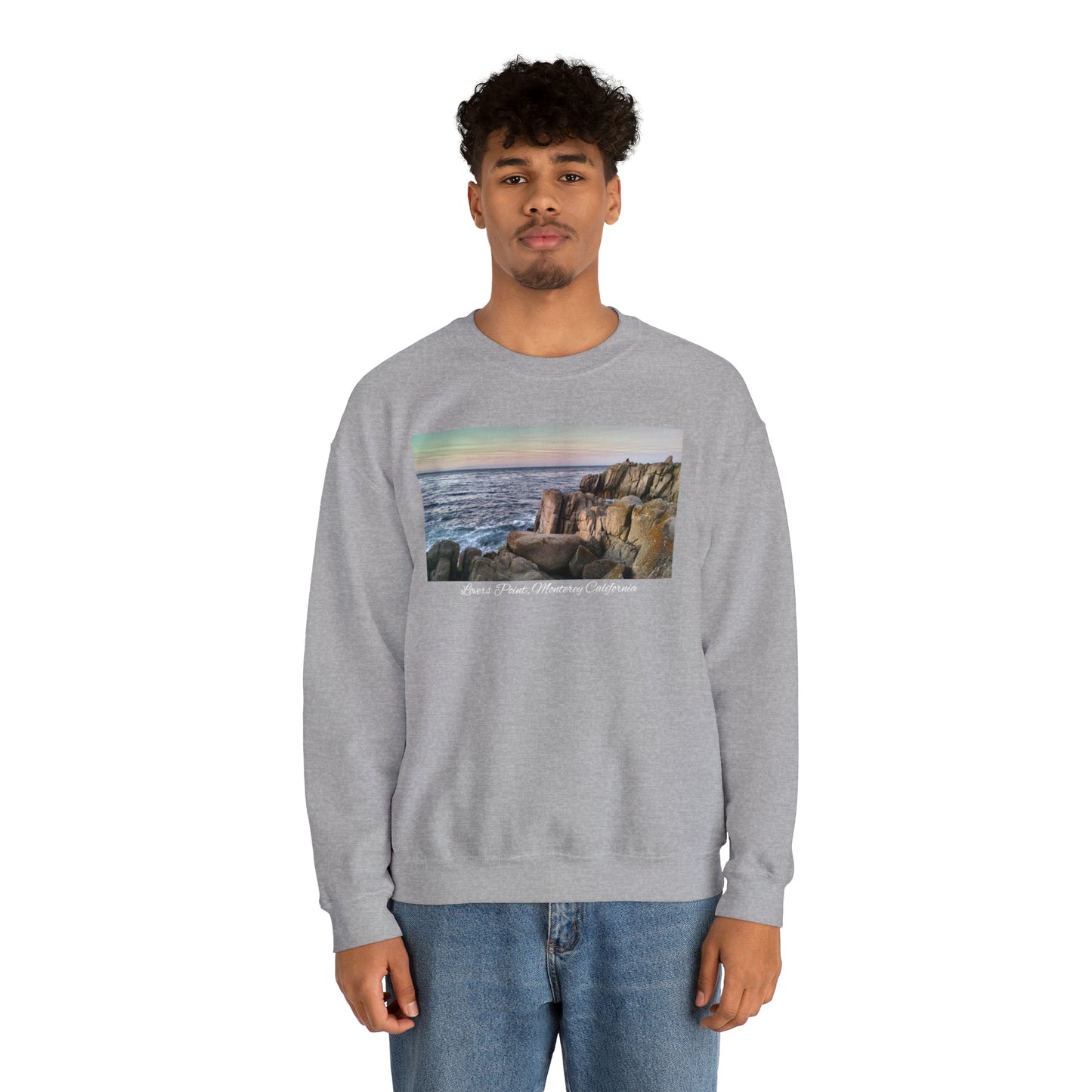 Unisex Landscape Sweatshirt Lovers Point, San Francisco Bay Area, Monterey, Monterey California, California