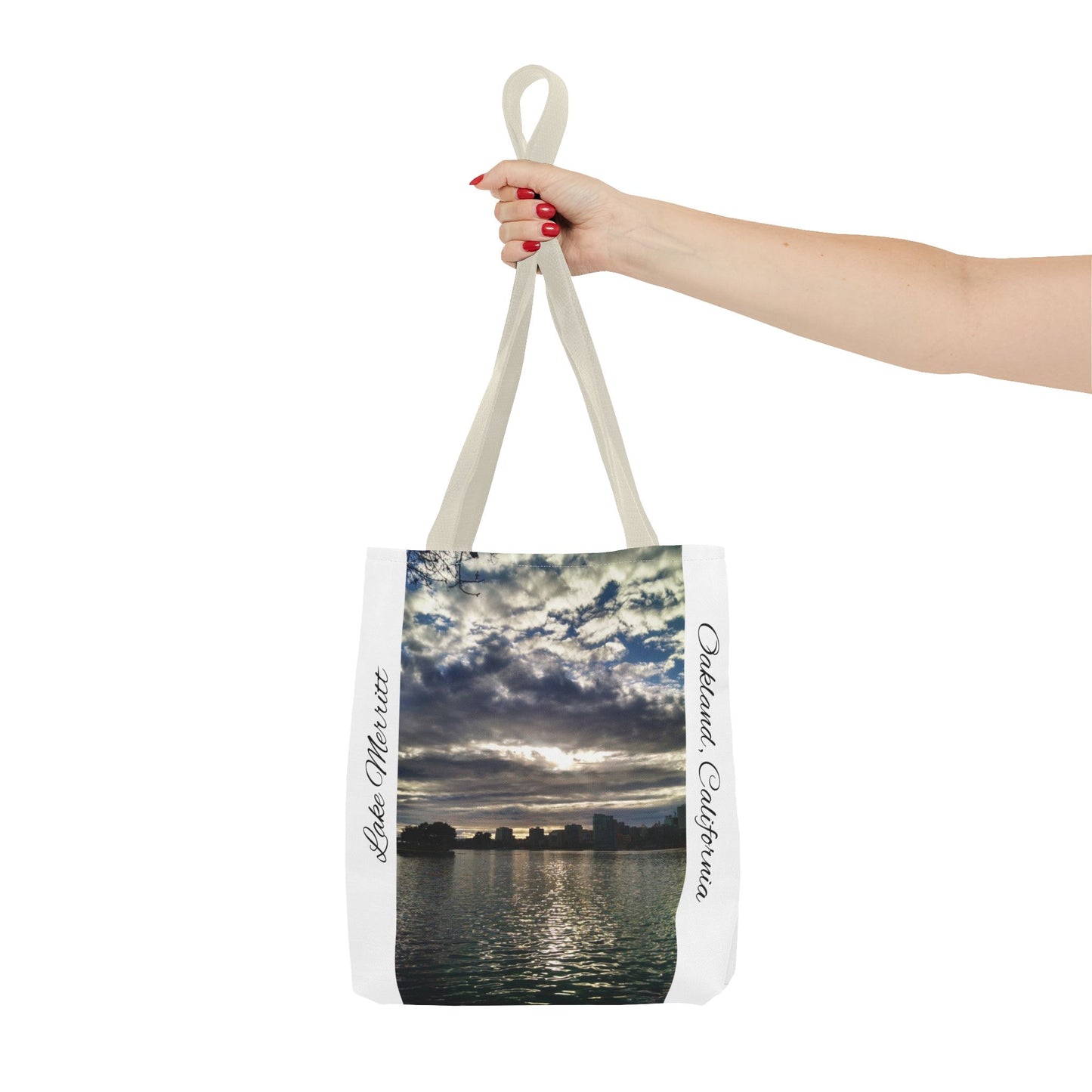 Unisex Travel Tote Lake Merritt Scenic View Oakland California Bay Area Keepsake Reusable Grocery Tote Yoga Bag Traveler Gift Scenic View