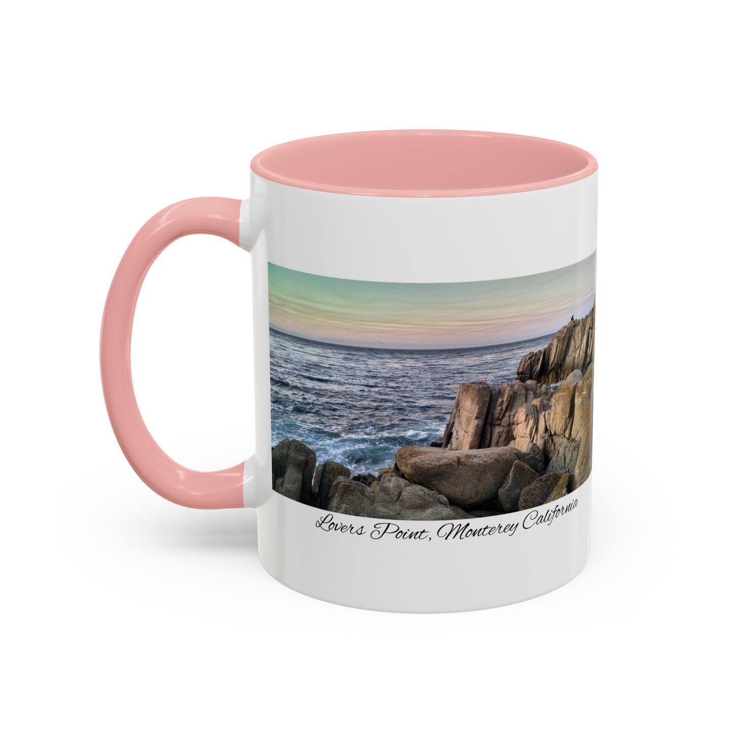 11oz/15oz Ocean View Travelers Coffee Mug Lovers Point, Monterey California San Francisco Bay Area Keepsake