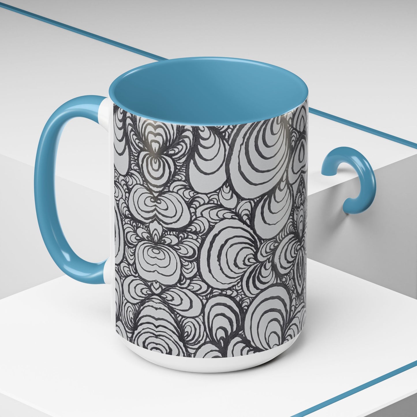 11oz/15oz Original Line Art Mug - Puzzle Panels 1