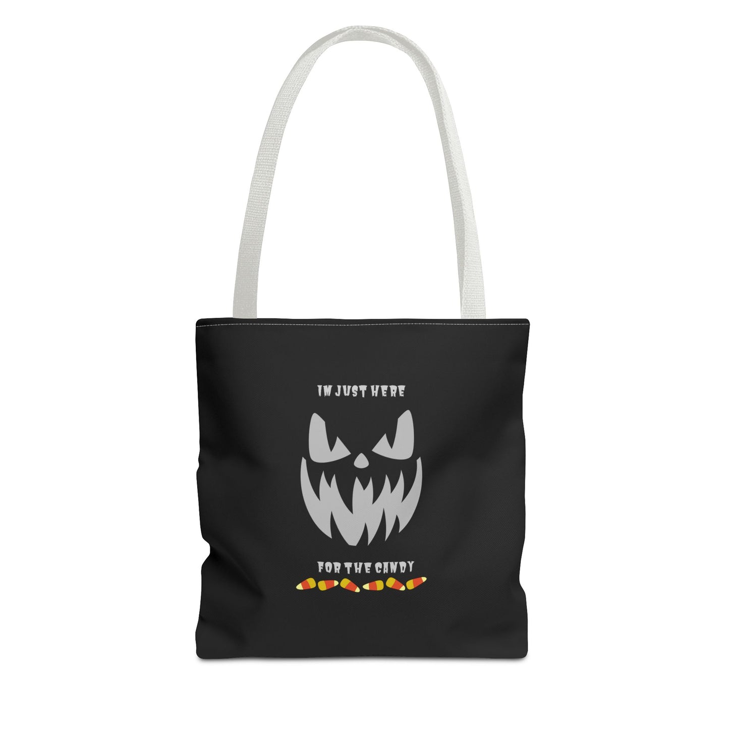 Halloween Candy Corn Scary Face Gift Spooky Season Trick or Treating Fall Candy Bag Reusable Lunch Bag