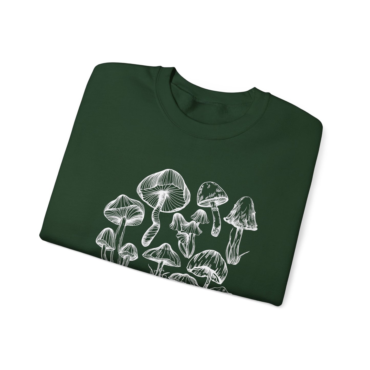 Unisex Mushroom Lover Fungi Print Toadstool Sweatshirt