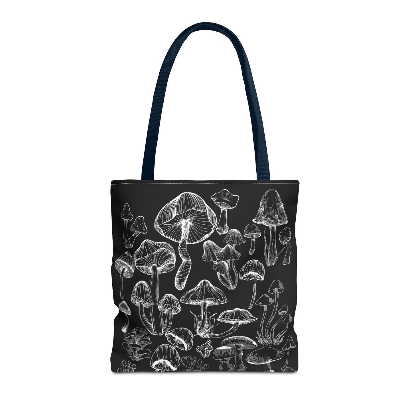 Unisex Mushroom Lover Fungi Print Toadstool Mycology Tote Bag