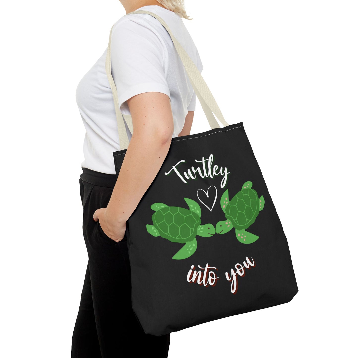 Unisex Cute Turtle Lover Turtley Into You Tote Bag