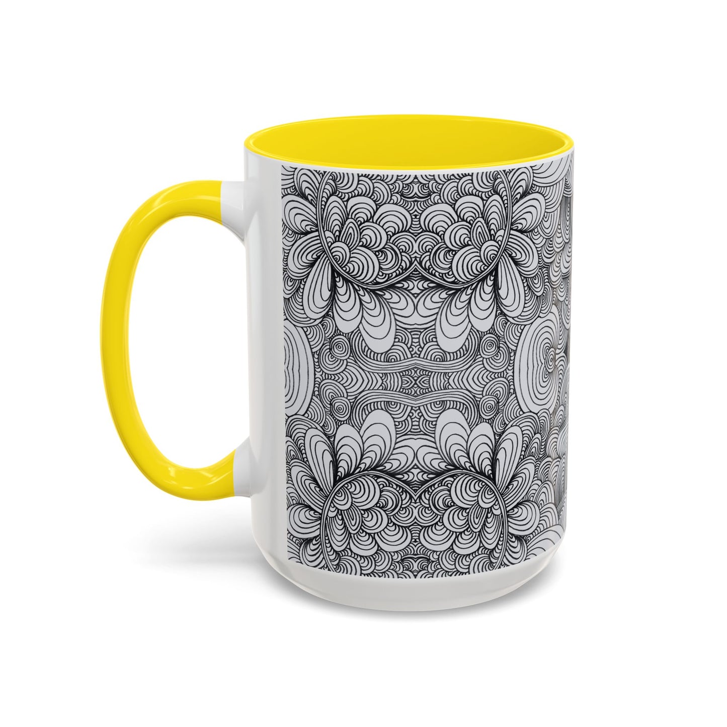 11oz/15oz Original Line Art Coffee Mug - Apricots Noir Mirage