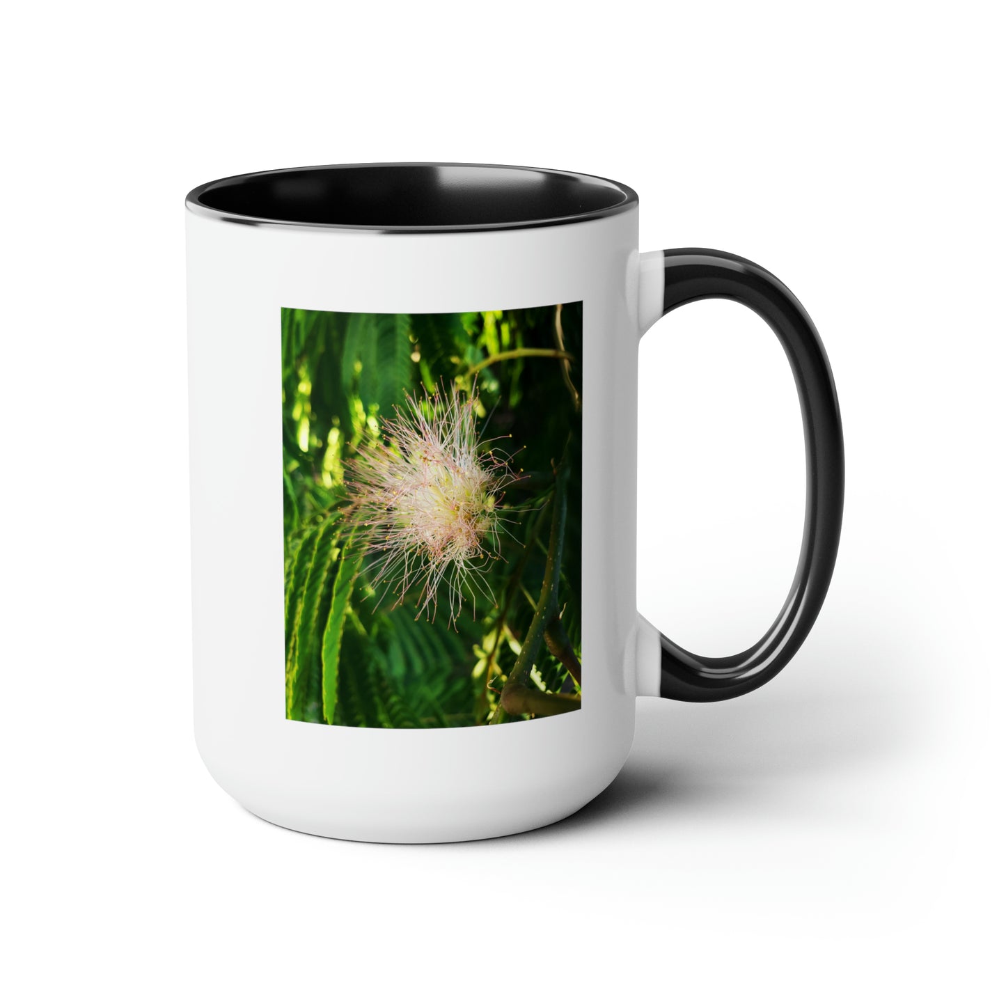 15oz. Garden Themed Coffee Mug, Coffee Club Mug with Silk Blossom