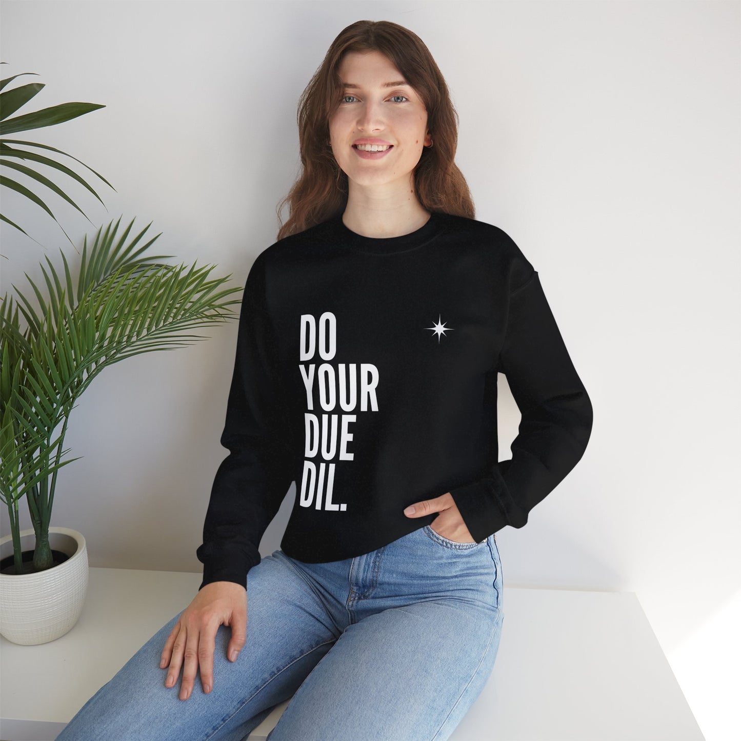 Unisex Heavy Blend Crewneck Due Your Due Diligence Sweatshirt