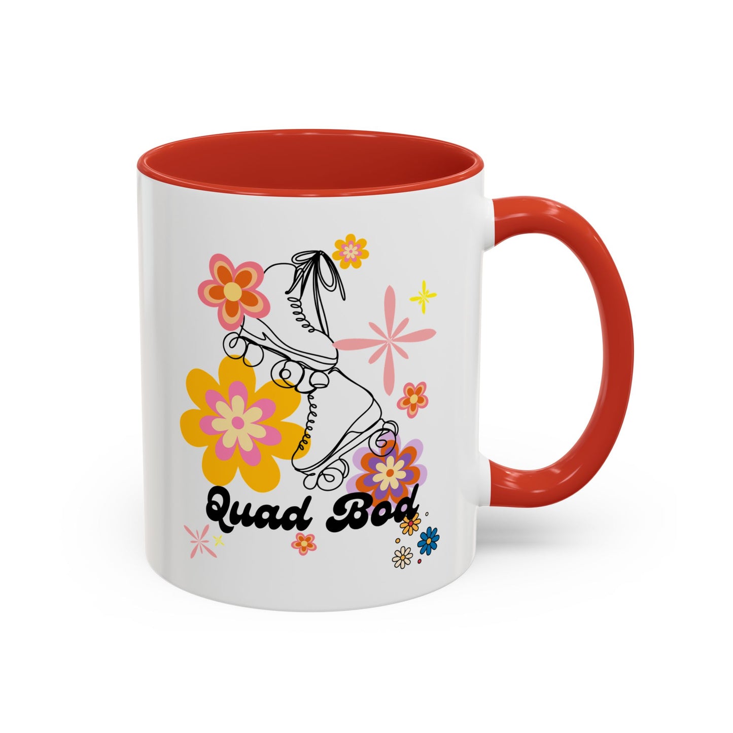 11oz Retro Vibes Roller Skate Coffee Mug Gift Idea For Skaters Roller Rink Mug Cool Skater Mug Quad Bod Skate Gear Roller Skating Coffee Mug