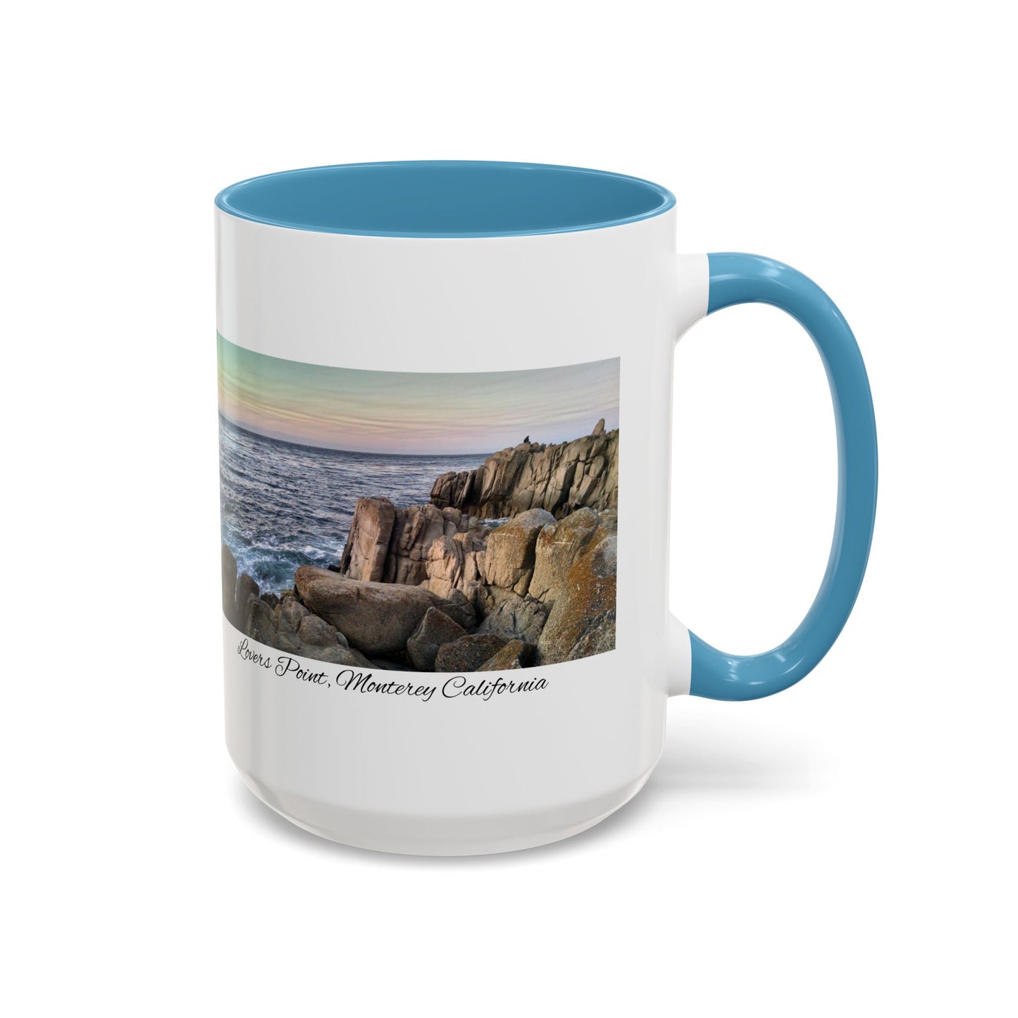 11oz/15oz Ocean View Travelers Coffee Mug Lovers Point, Monterey California San Francisco Bay Area Keepsake