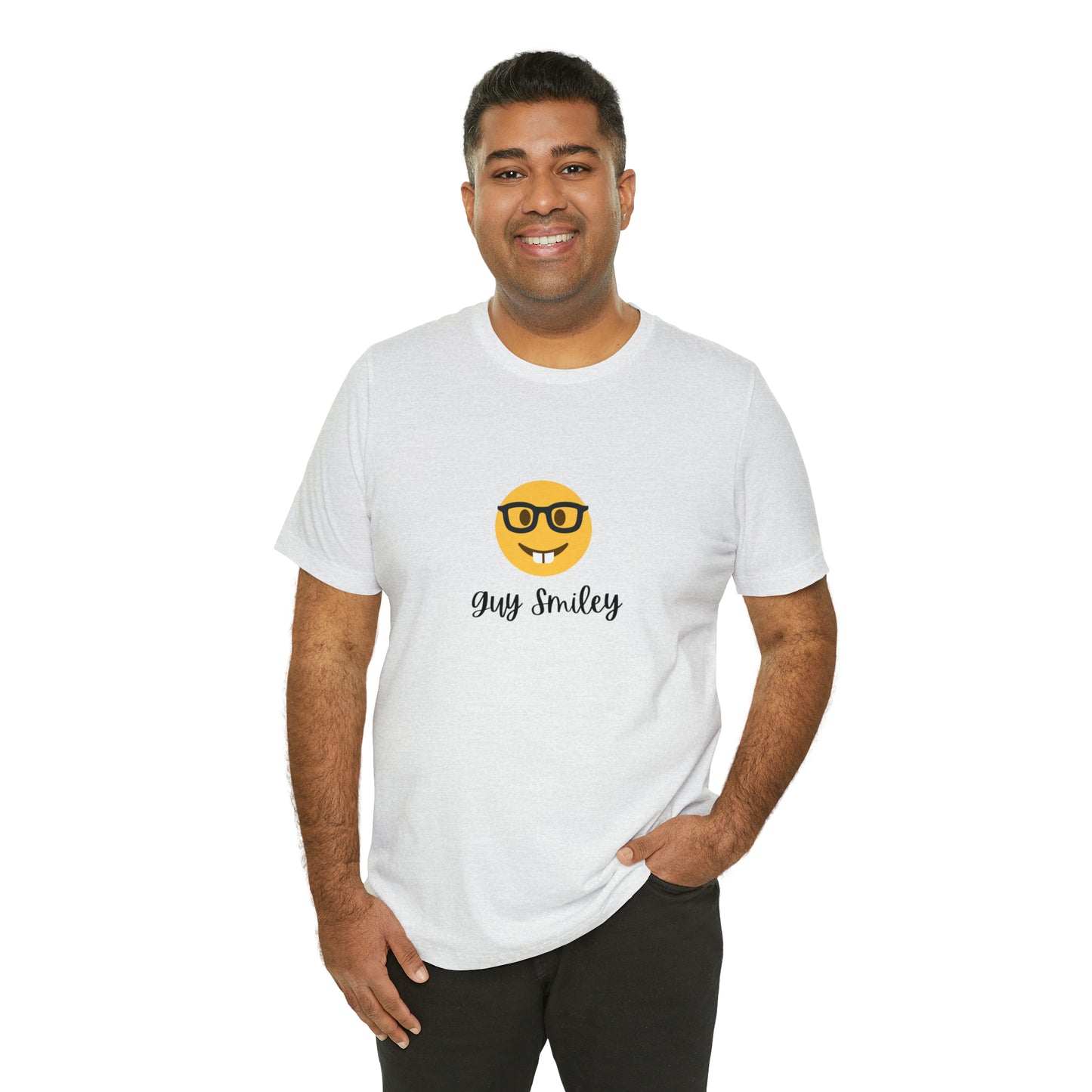 Unisex Jersey Short Sleeve Guy Smiley T-Shirt