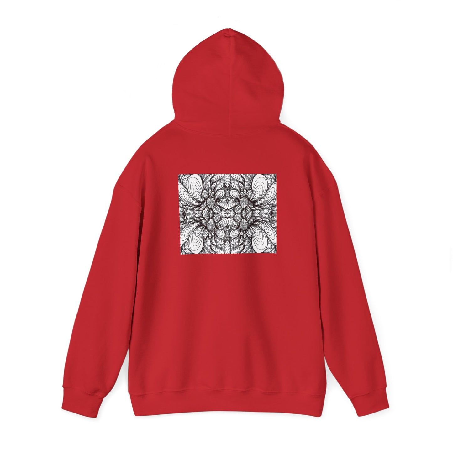 Unisex Heavy Blend™ Original Minimalist Healing Line Art Hooded Sweatshirt - Blooms