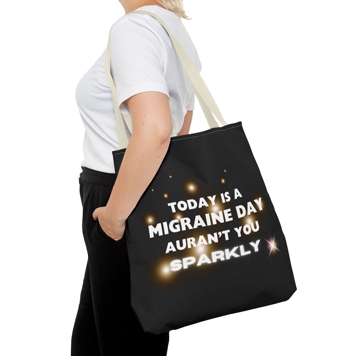 Unisex Migraine Day Invisible Illness Warrior Tote Bag