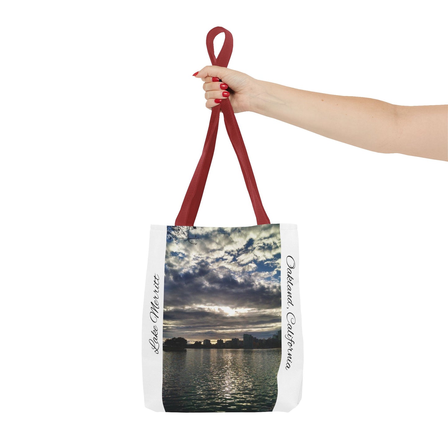 Unisex Travel Tote Lake Merritt Scenic View Oakland California Bay Area Keepsake Reusable Grocery Tote Yoga Bag Traveler Gift Scenic View