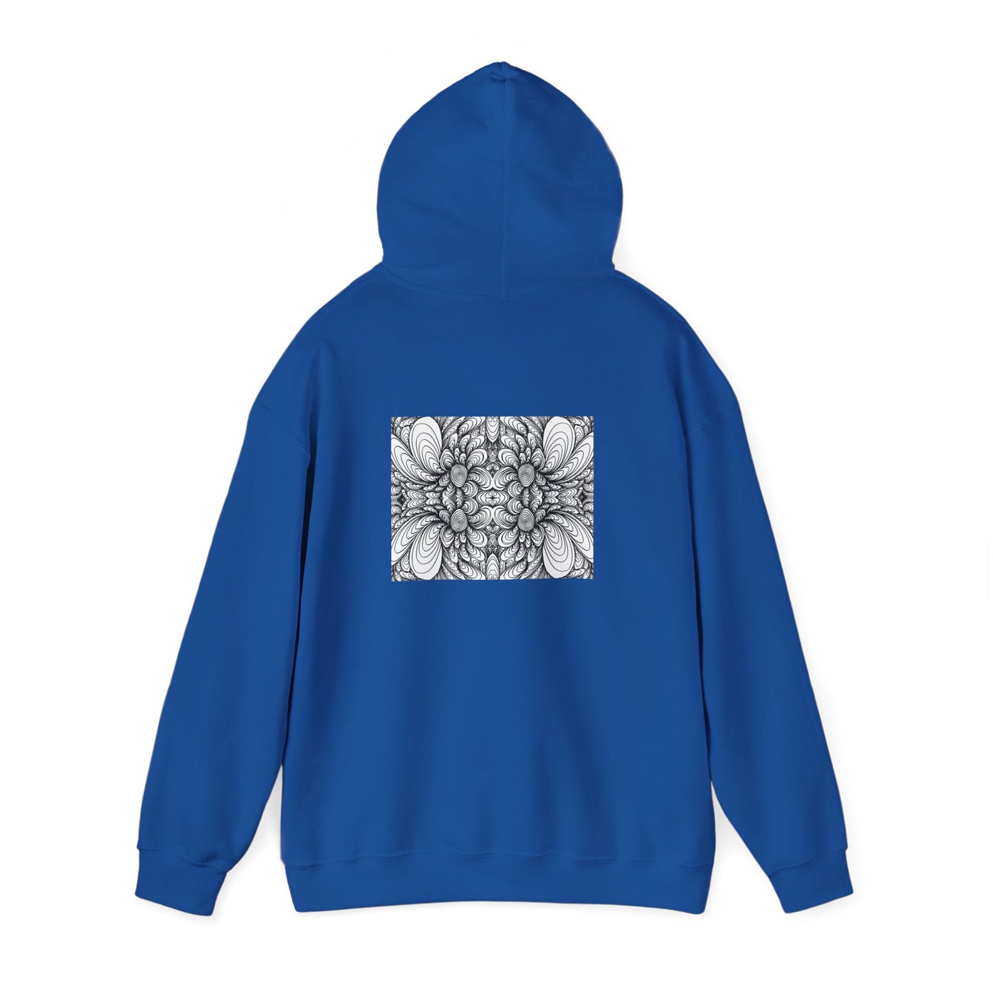 Unisex Heavy Blend™ Original Minimalist Healing Line Art Hooded Sweatshirt - Blooms
