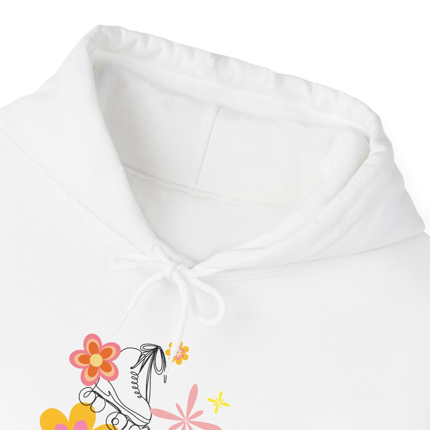 Unisex Heavy Blend™ Quad Bod Retro Vibes Rollerskater Hooded Sweatshirt