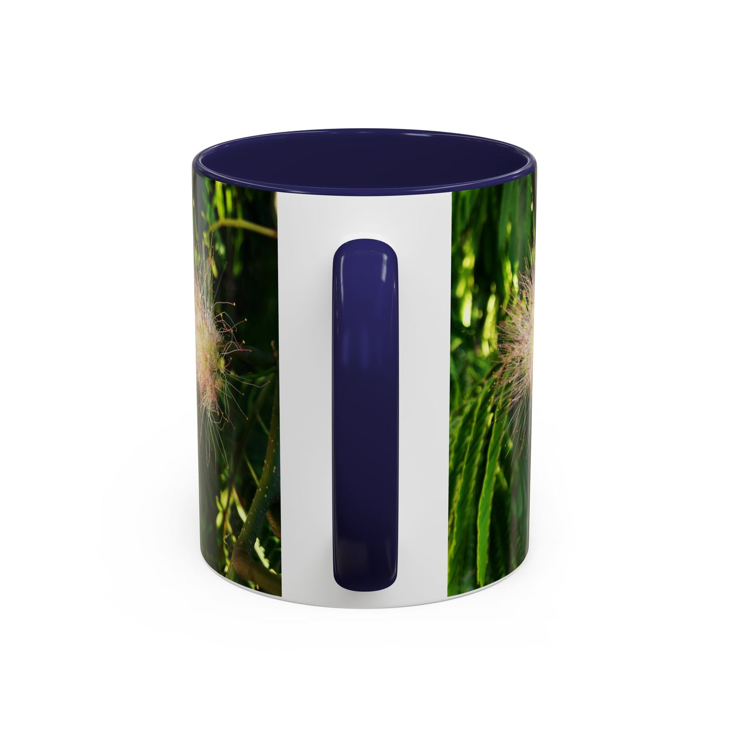 11oz /15oz Garden Themed Silk Blossom Plant Foliage Two Tone Coffee Mug