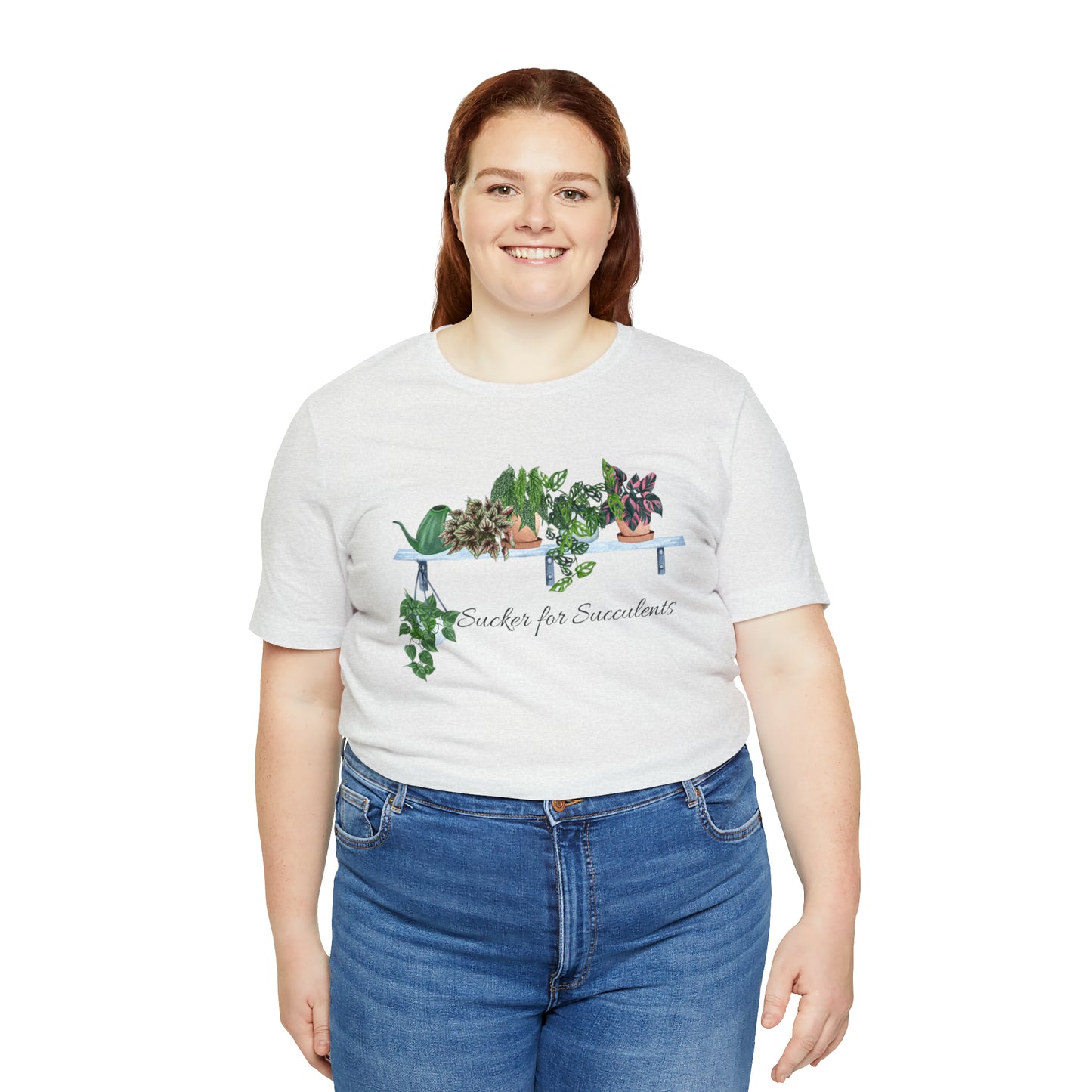 Unisex Gardening Themed T-Shirt Sucker for Succulents