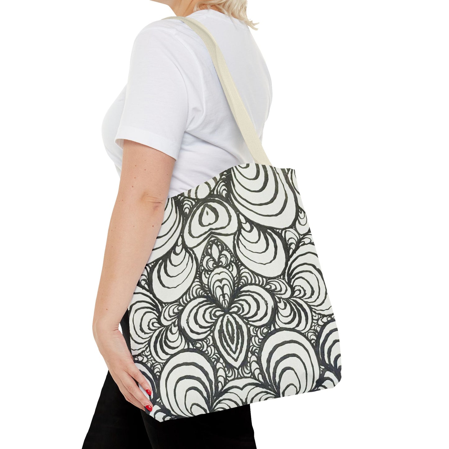 Unisex Original Line Art - All Over Print Tote Bag - Puzzle Panels 1