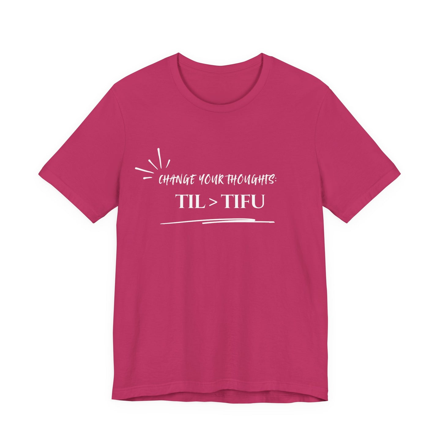 Unisex Self Love Positive Self Talk and Thoughts Mental Health Awareness and Positivity T-Shirt TIL>TIFU