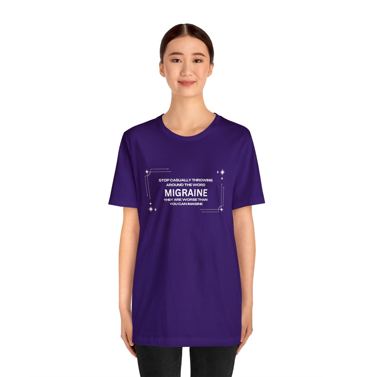 Unisex Migraine Day Invisible Illness Warrior T-Shirt