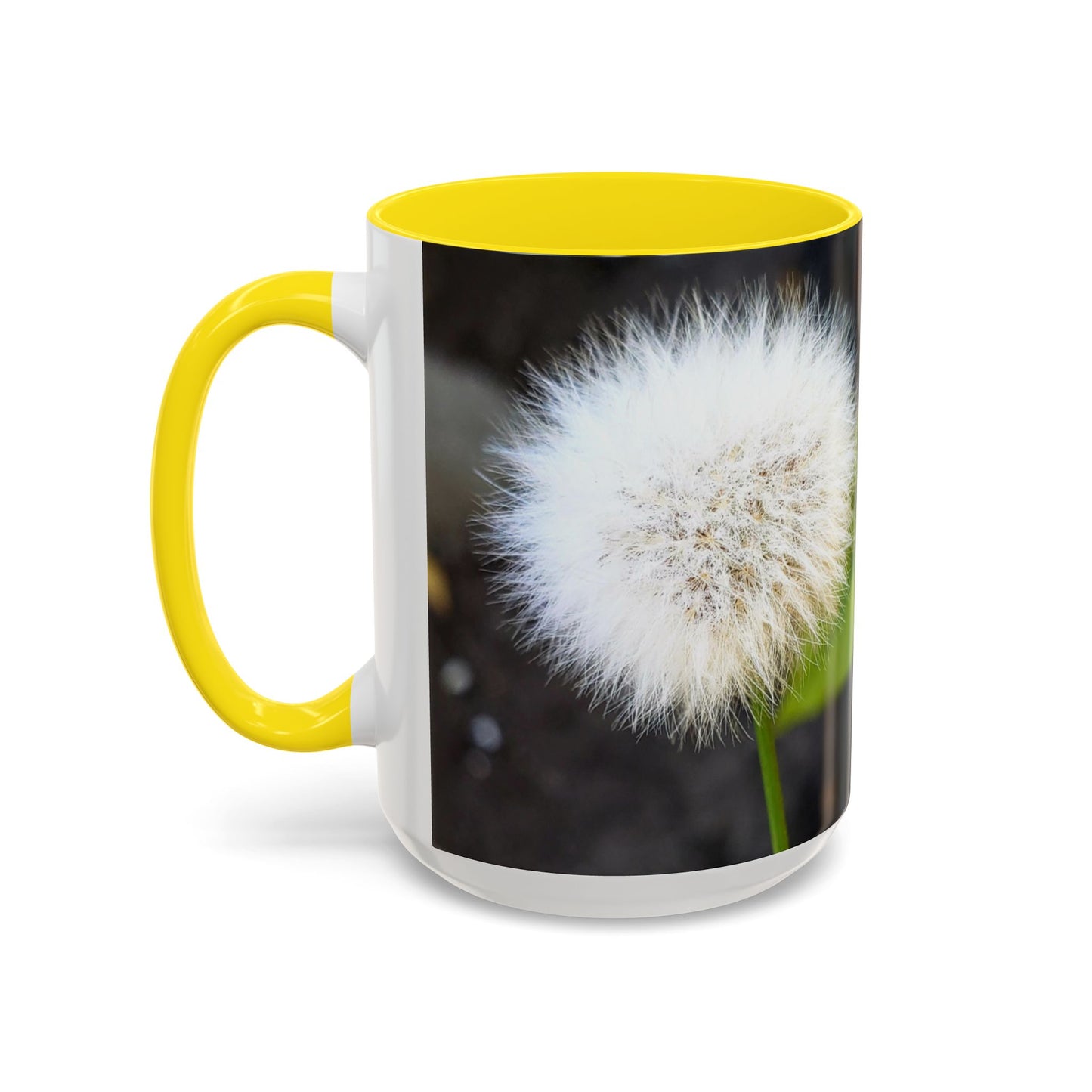 11oz/15oz Garden Themed Dandelion Flower Coffee Mug
