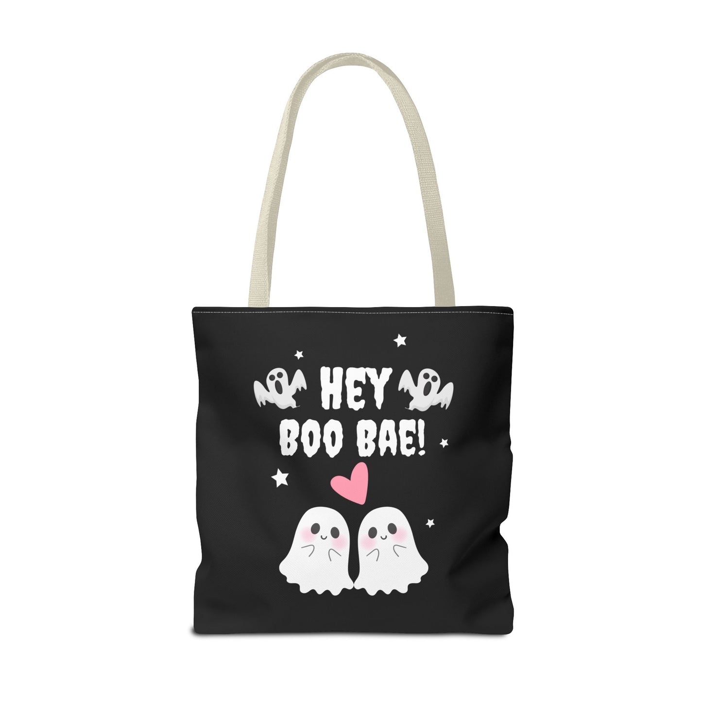 Cute Ghost Couple Boo Bae Halloween Fall Spooky Season Trick or Treating Candy Bag Reusable Halloween Lunch Bag