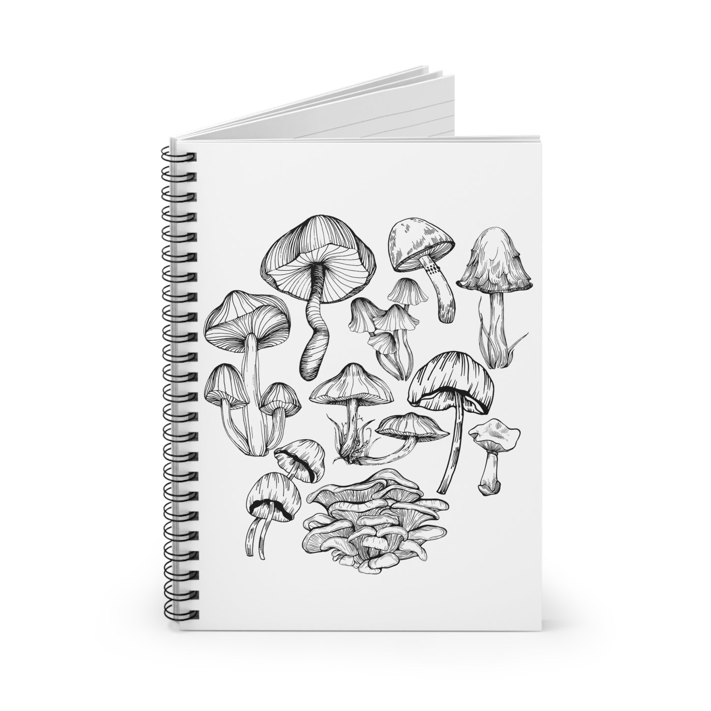 Mushroom Lover Fungi Print Toadstool Spiral Notebook