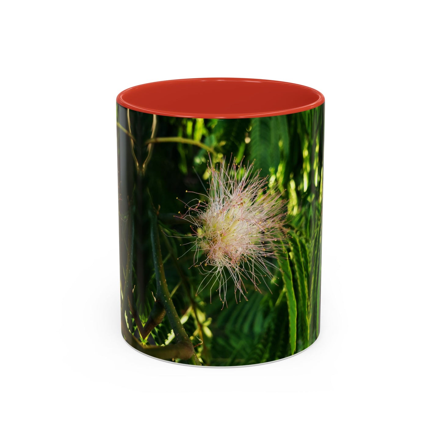 11oz /15oz Garden Themed Silk Blossom Plant Foliage Two Tone Coffee Mug